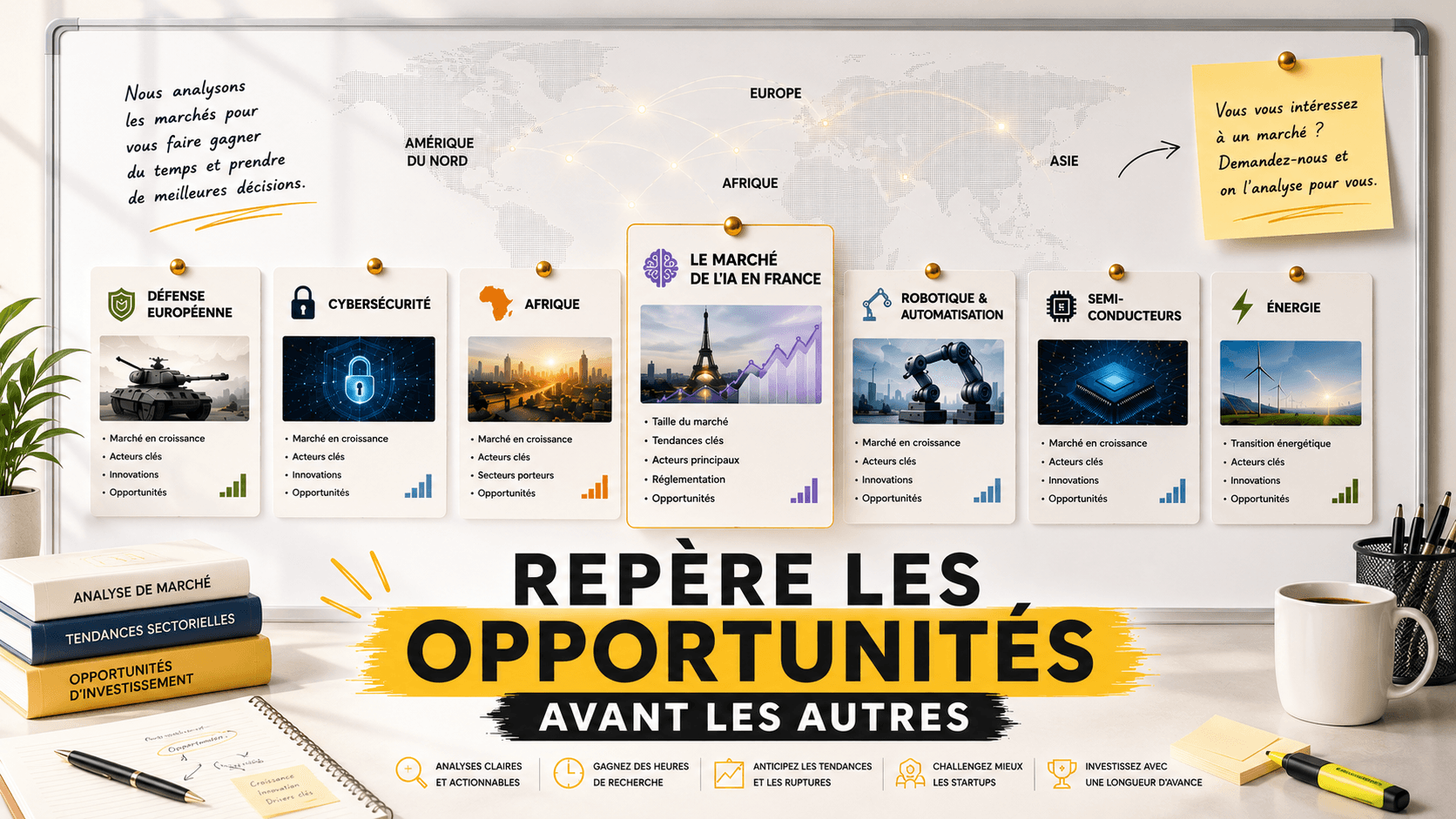 Spot opportunities before everyone else: market intelligence by sector and region