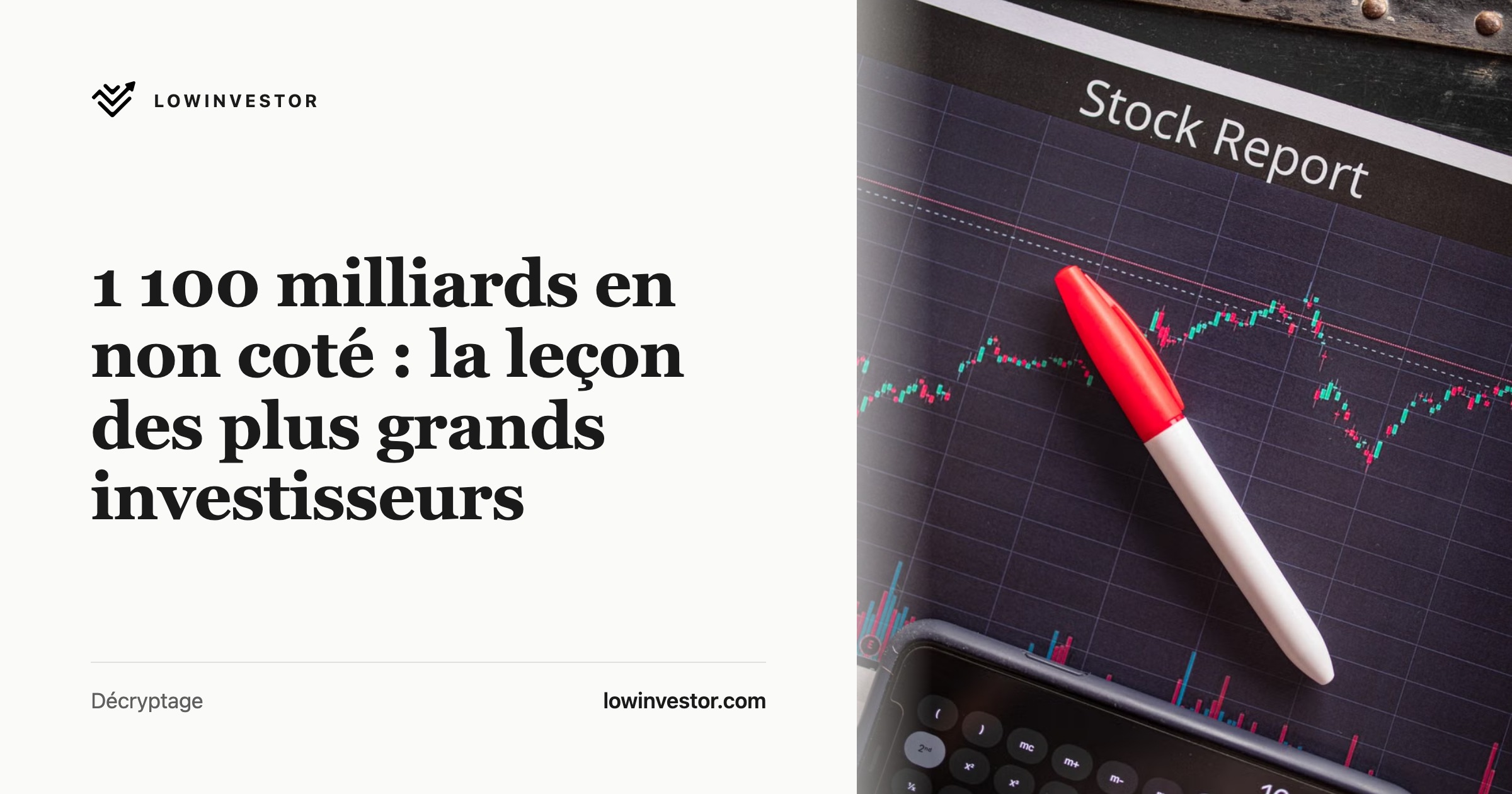 1 100 milliards en non coté : la leçon des plus grands investisseurs
