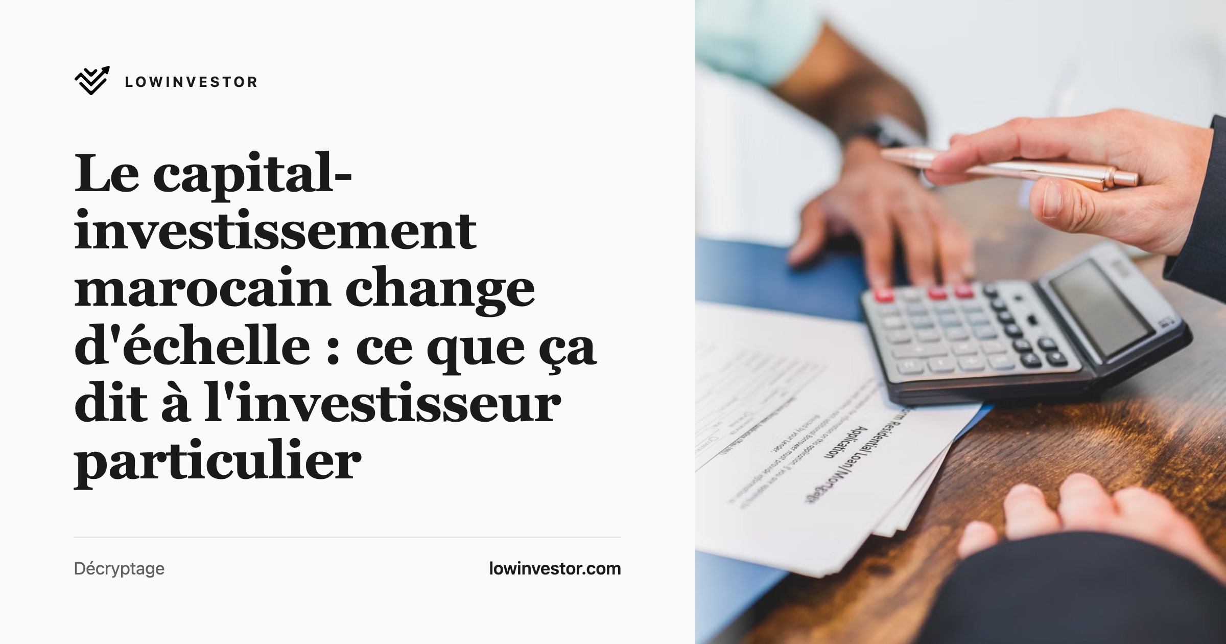 Le capital-investissement marocain change d'échelle : ce que ça dit à l'investisseur particulier