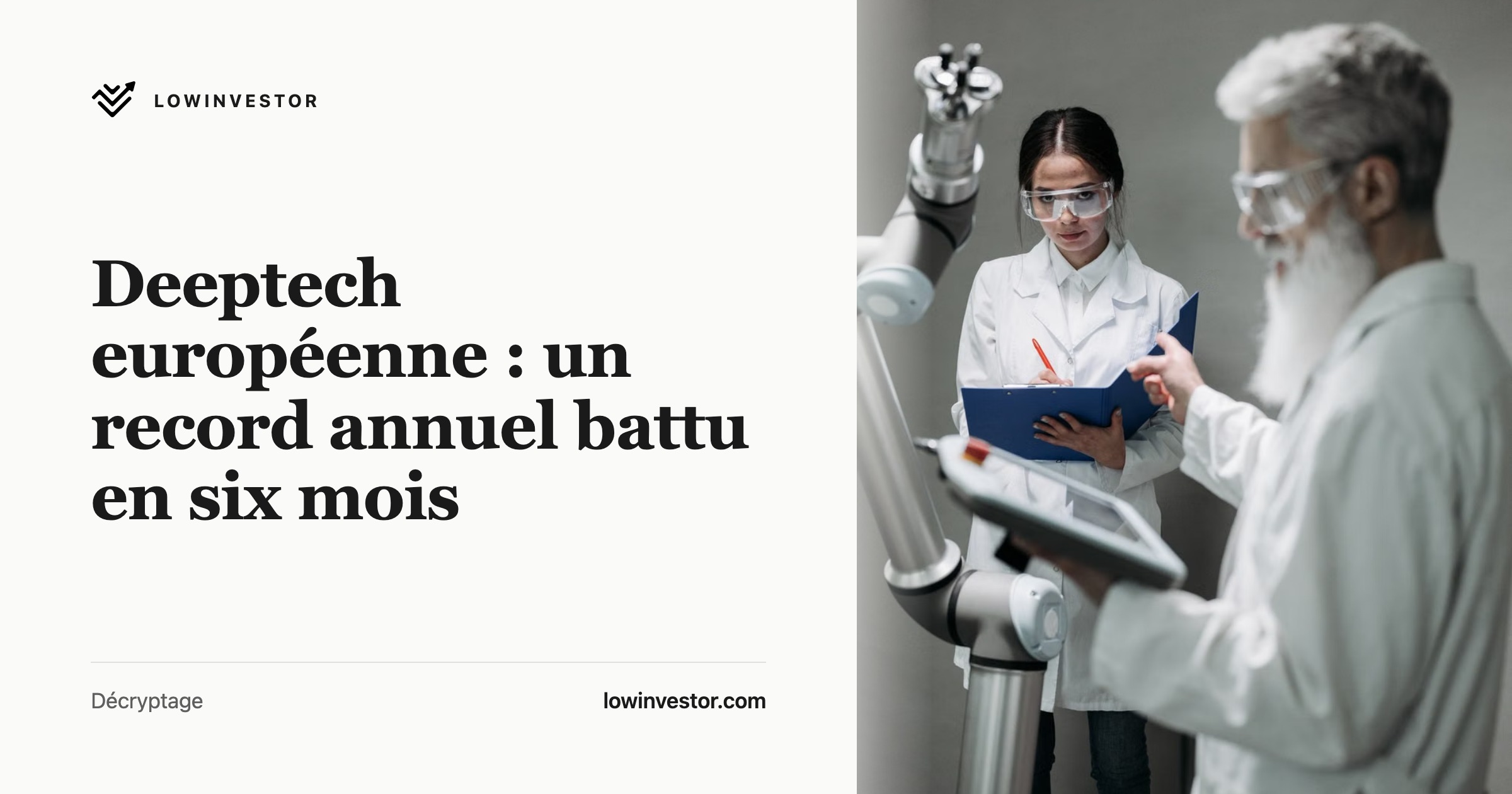 Deeptech européenne : un record annuel battu en six mois