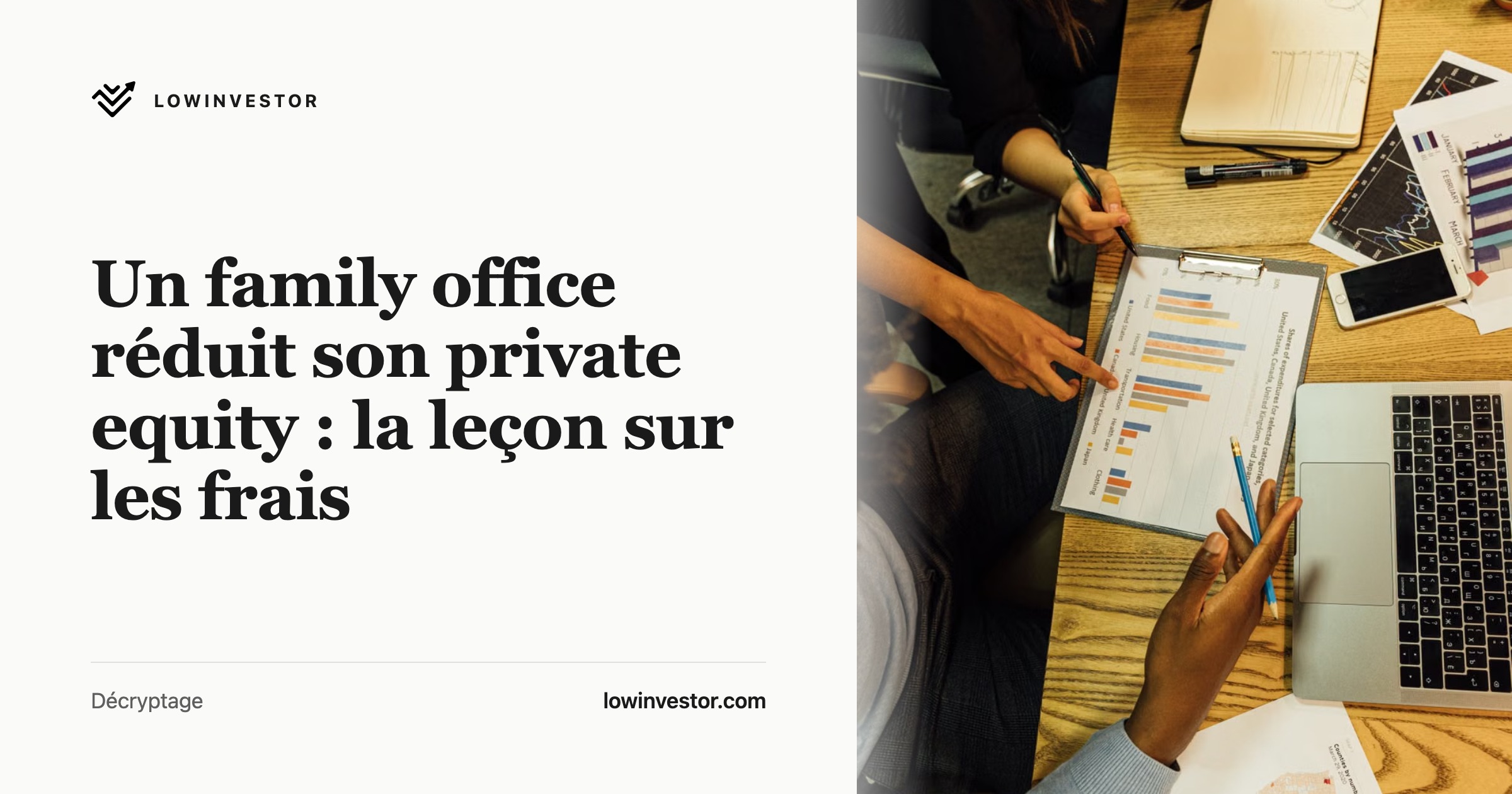 Un family office réduit son private equity : la leçon sur les frais