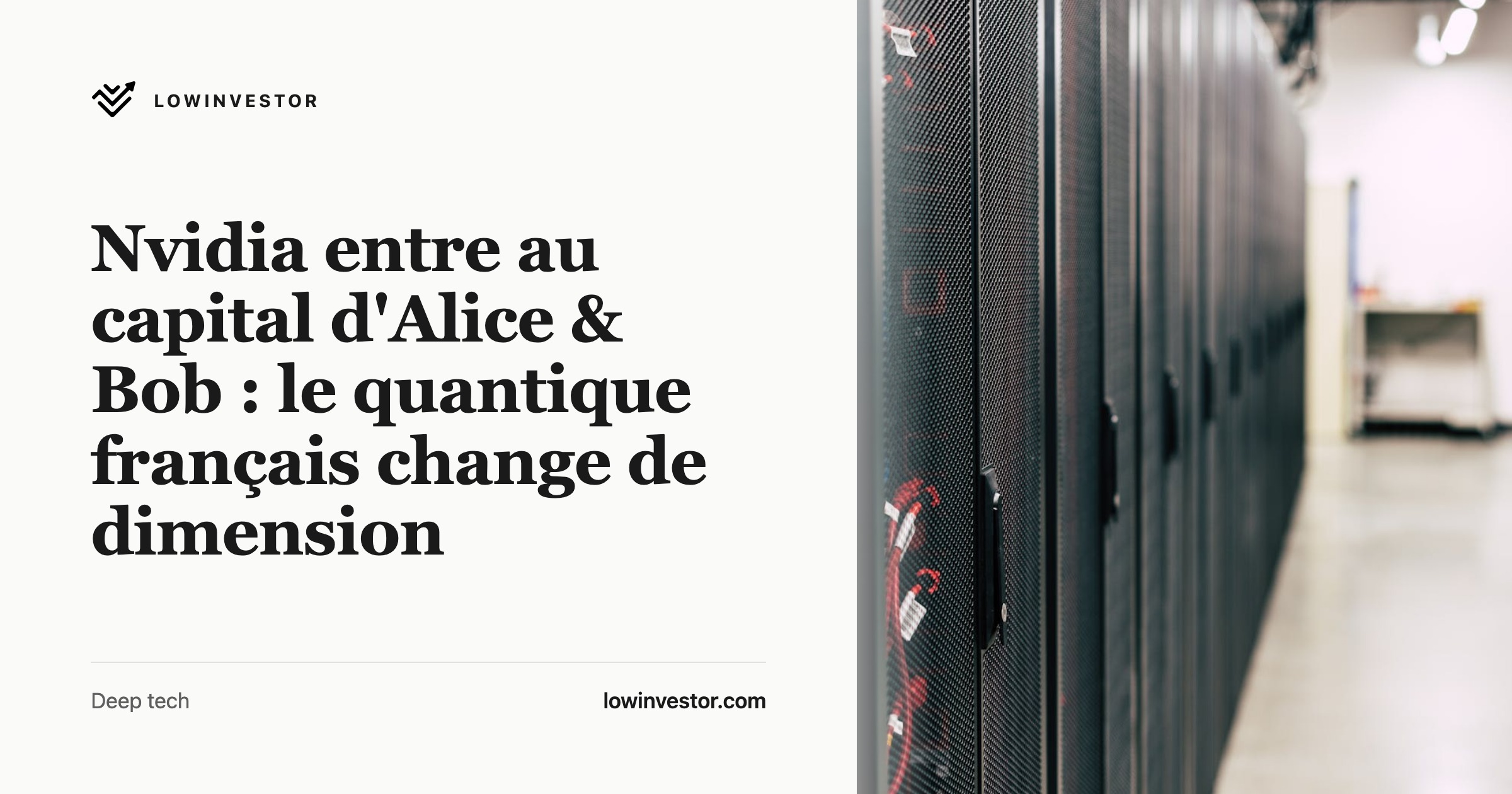 Nvidia entre au capital d'Alice & Bob : le quantique français change de dimension