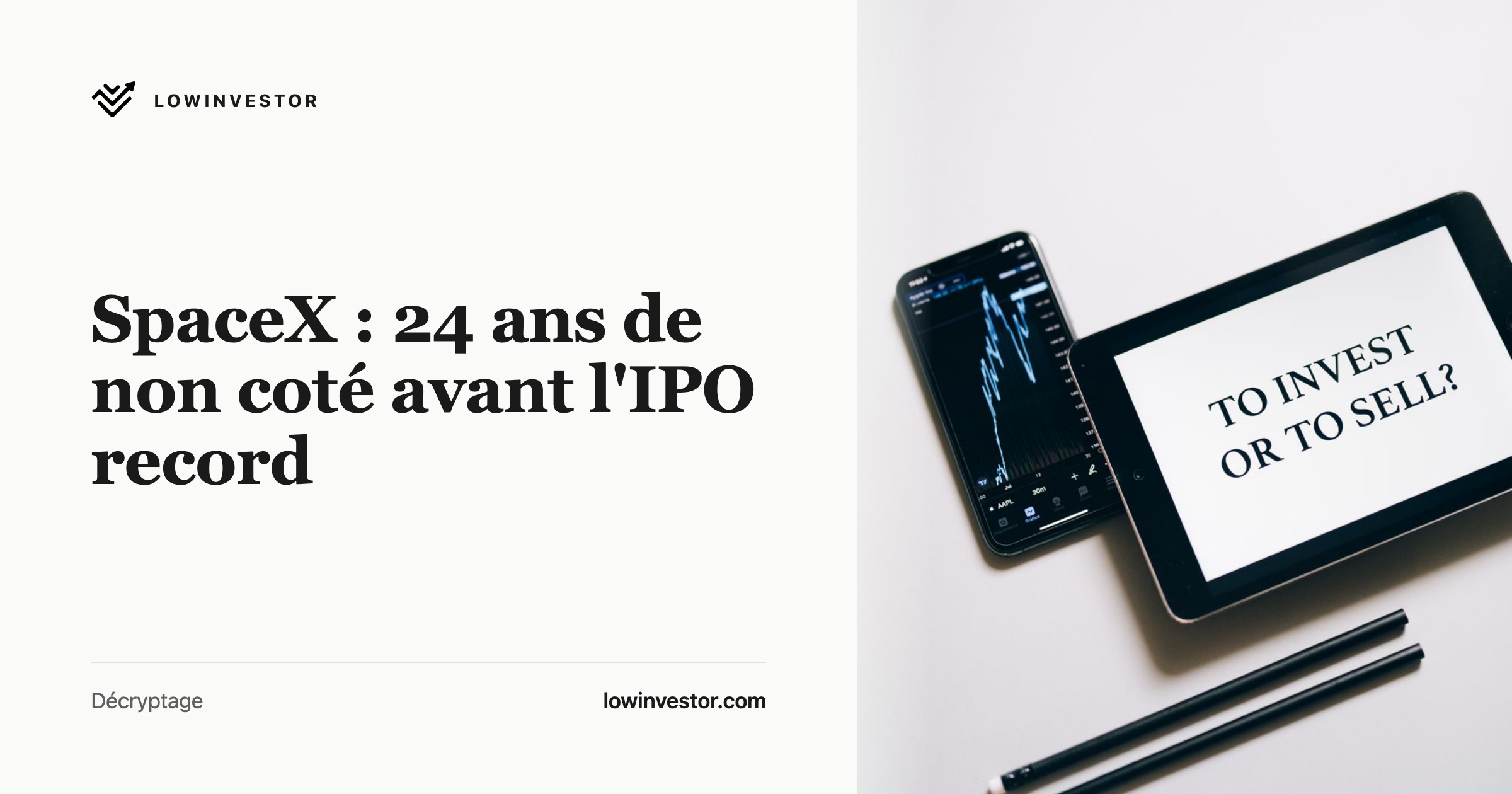 SpaceX : 24 ans de non coté avant l'IPO record